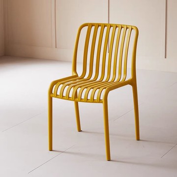 北歐靠背塑料休閑戶外椅子餐廳凳子餐椅塑料椅子餐椅家用花園椅子