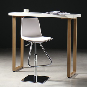 ??快速出貨 可開發票 皮質升降酒吧椅家用高凳子鐵藝吧臺凳前臺收銀腳椅旋轉吧首飾店椅