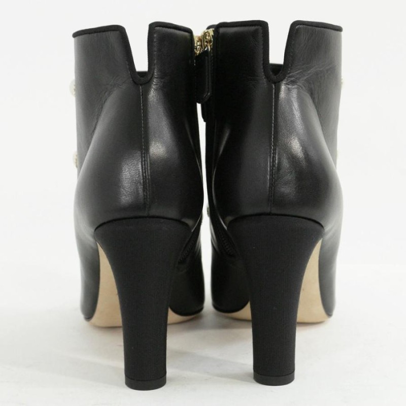 美品・シャネル ココマーク フェイクパール サイドジップ