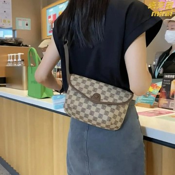 【高級感老花】胸包 女包 斜挎包 單肩包 真皮包 時尚百搭 爆款設計 輕便防盜 多隔層收納 通勤逛街必備