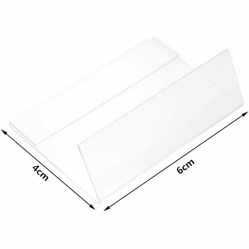 SALE／80%OFF】 ETLIFE ポップスタンド カード立て L型 名刺サイズ 20個セット 保護フィルムに傷あり 剥がせば美品アクリル  プライスカード 値札