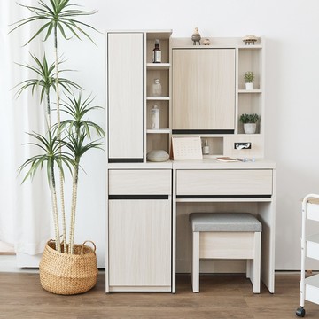 Ulmus 2尺收納化妝桌組(附椅) 完美主義【O0001】