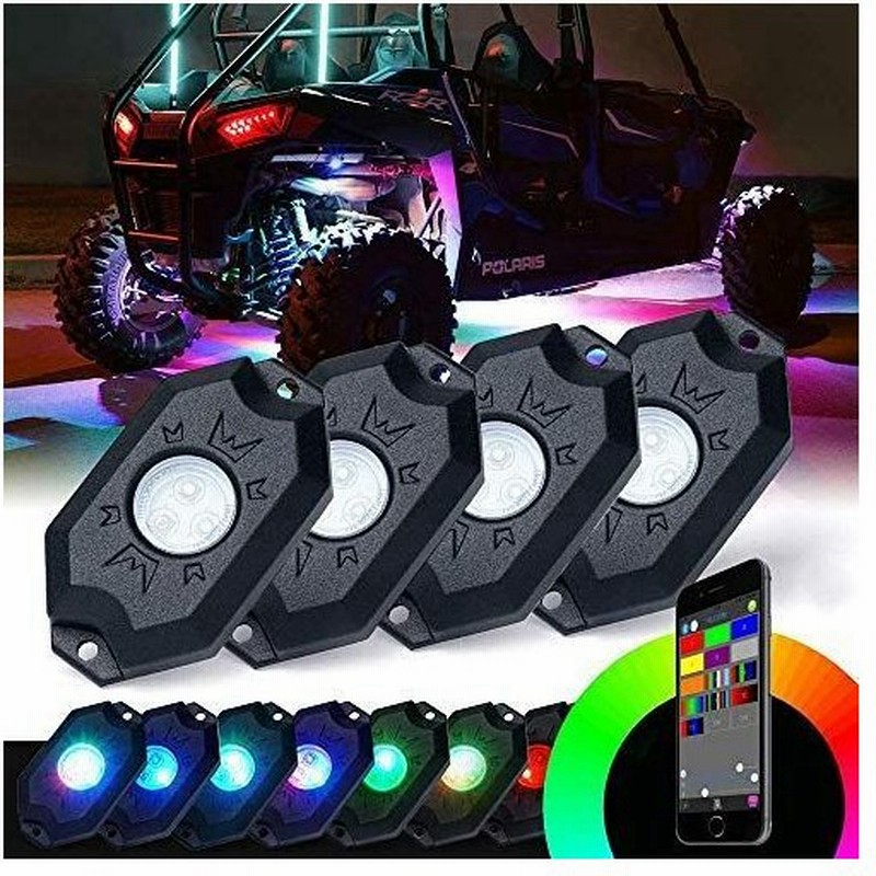 Rgb Ledテープライトキット 車シャーシ Greenbean ロックライト 携帯電話app Bluetoothコントロールネオン 防水 通販 Lineポイント最大0 5 Get Lineショッピング