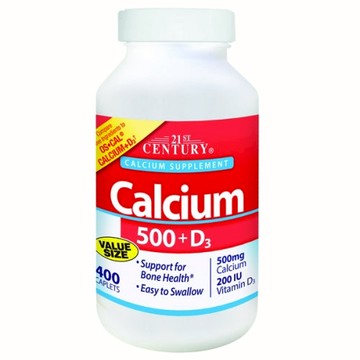 Calcium Plus Vitamin D3 400 Tabs by 21st Century