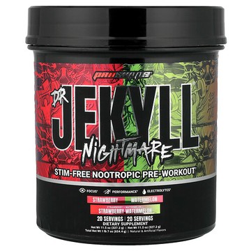 ProSupps, Dr. Jekyll Nightmare, Stim-Free Nootropic Pre-Workout, Strawberry Watermelon, 1 lb 7 oz (654.4 g)