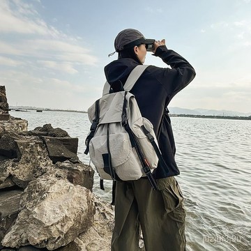 【桃園出貨🔥】新款戶外大學生大容量防水輕便雙肩包旅行登山電腦背包學生書包