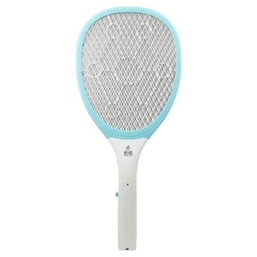 SUPA FINE 勳風 3層電池式捕蚊拍 文青款 輕巧好握  48.8 x 19 x 3.5cm  藍色 +白色