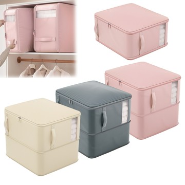 洛陽牡丹 大容量可視家居被子衣物整理收納袋可擴容