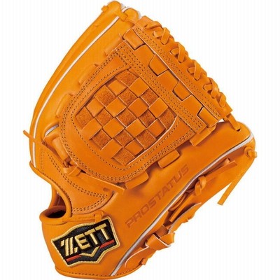 ゼット 硬式用グラブ 源田タイプ オレンジ BPROG560 プロステイタス 硬式グローブ 野球 硬式グラブ ゼット ZETT プロステイタス