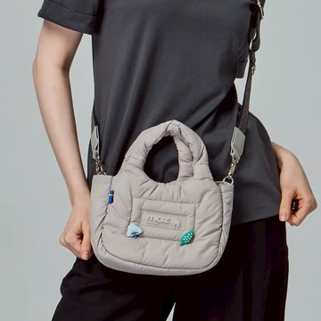 【MOZ瑞典駝鹿】Light 空氣 雲朵包(淺灰)小