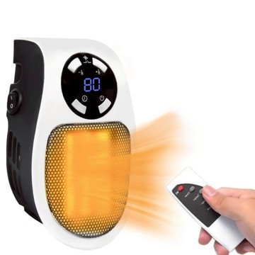 AHOYE 液晶定時壁掛無線遙控暖風機  白色  p01_05244924