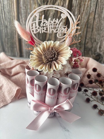 2F【鈔票蛋糕】七夕/有錢花/抽鈔票/紅包/母親節禮物/生日禮物/