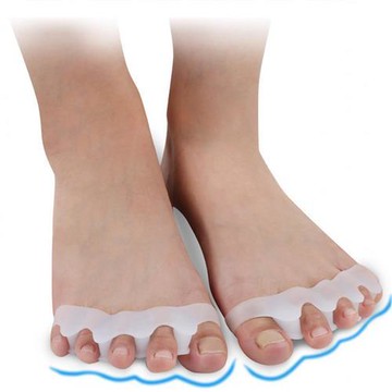 JHS杰恆社矽膠拇外翻分趾器五指分離器腳趾固定器大腳骨美形重疊腳趾護abe24 預購