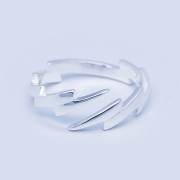 925純銀戒指開口戒-絢麗迷人閃電造型生日情人節禮物女飾品73dt456【獨家進口】【米蘭精品】