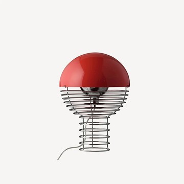 丹麥 Verpan Wire 桌燈 Ø30 紅
