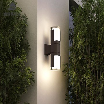 限時折扣！戶外感應燈 室外防水打光射燈  陽臺外墻柱子樓梯走廊單雙頭壁燈Q9/16