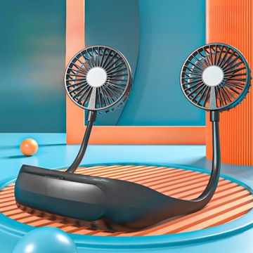 2025新款usb充電掛脖子風扇便攜式隨身小型制冷小風扇戶外大風力