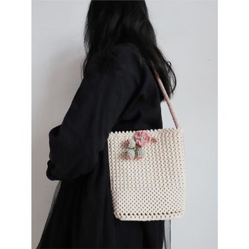 無花果｜原創小眾手工編織包包 diy腋下水桶包材料包 新手送教程