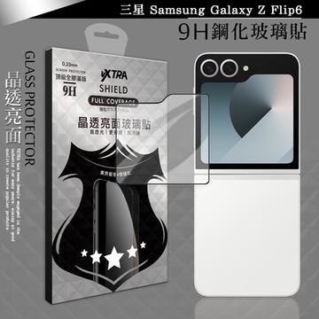 VXTRA 全膠貼合 三星 Galaxy Z Flip6 滿版疏水疏油9H鋼化頂級玻璃膜(黑)