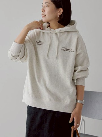 刺繡LOGO休閒抽繩連帽上衣(0H001106400) - AMERICAN HOLIC