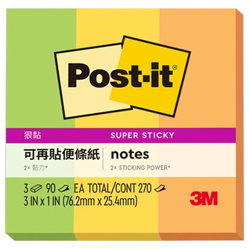 3M 狠黏利黏 便條紙631S