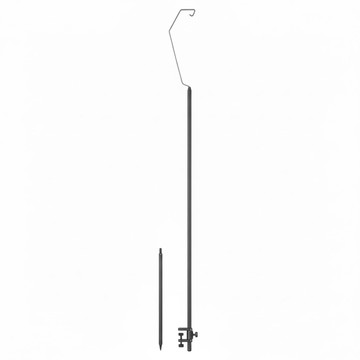 ISE MOUNT 小島嶼山 彎流桌面燈架 弓形款 不鏽鋼掛鉤 附收納袋  黑色  1個