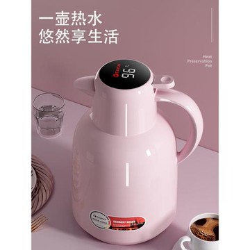 德國EDISH家用智能保溫壺便攜熱水開水瓶暖壺大容量玻璃內膽水壺