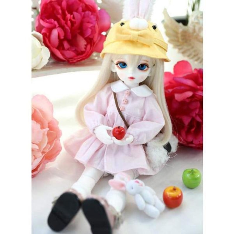 1/8BJD人形の服のドレスBJD SD人形の手作りの素敵なピンクの長袖の