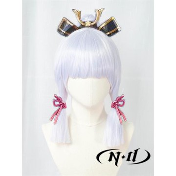 無需修剪！ND家】 神里綾華 原神 cos假發 造型款 虎口夾長款凌華
