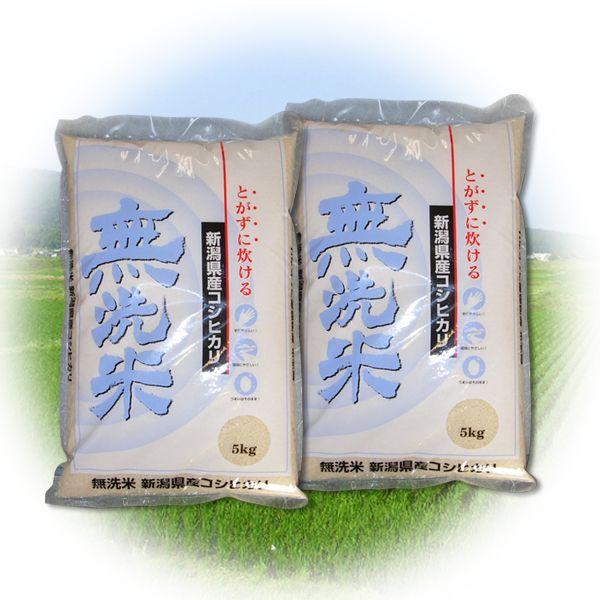 令和5年産 2023年度産 新米 新潟県産 コシヒカリ ふるさと名物商品 無洗米 10kg (5kg×2個) 代引不可 同梱不可