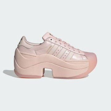 Adidas 愛迪達 Superstar Bold [IH4518] 女 休閒鞋 復古 皮革 流行 厚底 粉紅
