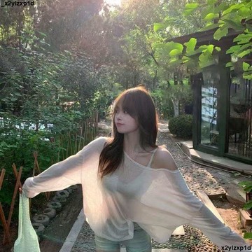 大促銷四 防曬上衣 防曬罩衣 薄款長袖 防晒衣服女夏季辣妹泳衣罩衫寬鬆防紫外線冰絲薄款長袖t恤ins上衣
