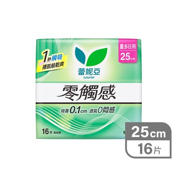 蕾妮亞零觸感特薄衛生棉16片日用25cm-款式隨機
