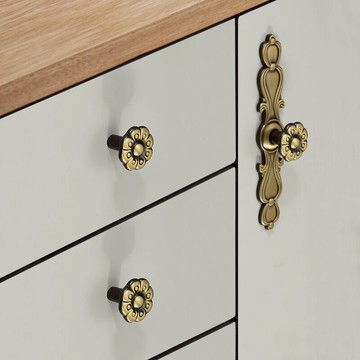 衣柜門拉手抽屜櫥柜門把手衣柜子拉手單孔仿古銅把手歐式家具五金