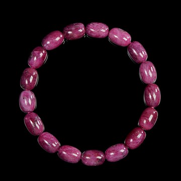 【正佳珠寶】紅寶石 頂級紅寶石 橄欖珠 8x11mm 紅寶石手珠