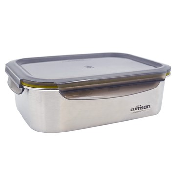 cuitisan 名作系列 316可微波不鏽鋼保鮮盒 方形9號 蒸煮/烤箱/微波爐皆可用 防漏抗菌保鮮 可冷藏冷凍  1個  單件
