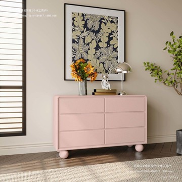 💥廠家直銷 免稅 簡約收納櫃 家用角櫃 儲物櫃 多巴胺法式鬥櫃臥室家用裝飾櫃多層抽屜收納櫃奶油風輕奢六鬥櫃