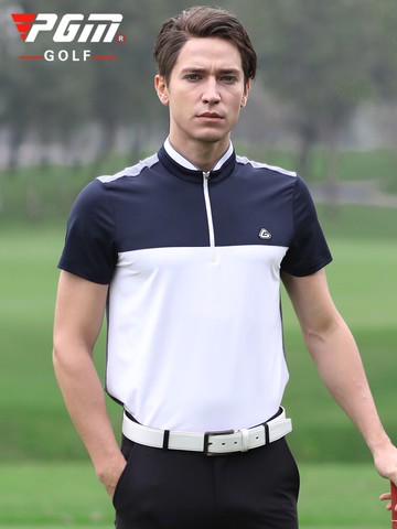 PGM 高爾夫服裝男士短袖t恤透氣速干彈力golf男裝衣服