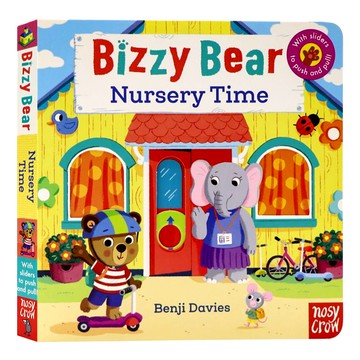 Bizzy Bear：Nursery Time 幼兒園時間 互動式繪本 推拉書 操作書 忙碌的小熊 有聲書 扮演