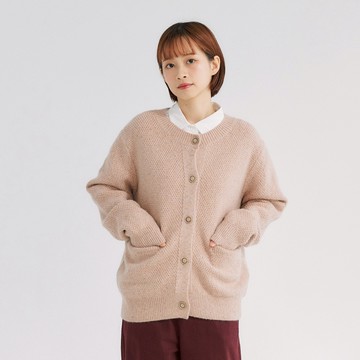 氣質毛織外套 粉紅F