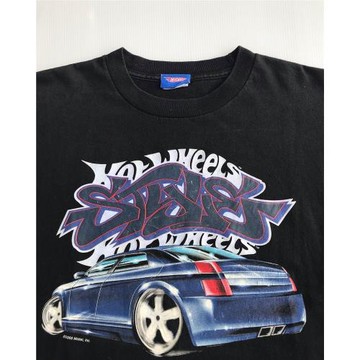 mickael 美式復古街頭hiphop 90年街頭滑板ins風穿搭黑色單品短袖