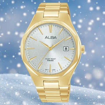 ALBA PAIR 金耀時光簡約設計 指針錶 手錶-40mm金色 VJ42-X370G.AS9U48X1