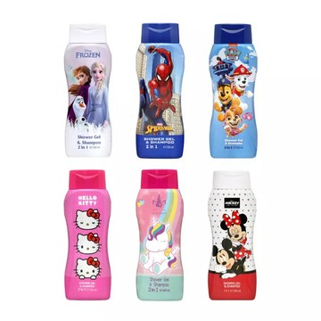 冰雪奇緣 米奇米妮 kitty 汪汪隊 佩佩豬 2合1沐浴洗髮精 400ml/500ml 兒童 洗沐 洗髮 沐浴乳