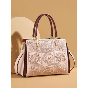 大氣媽媽包包女士2025新款高級感小眾刺繡中年手提包中式旗袍國風