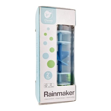 Classic WORLD 客來喜 經典木玩 嬰兒藍雨聲桶  嬰兒藍  1個