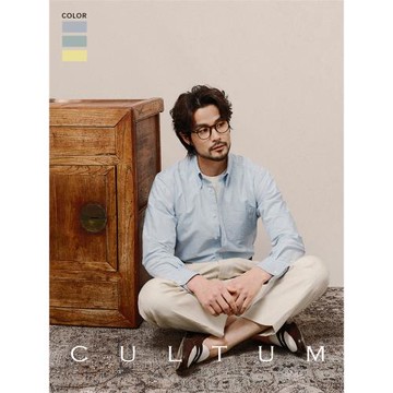 CULTUM ROWING CLUB 水洗牛津紡紐扣領長袖襯衫男IVY全棉休閑襯衣