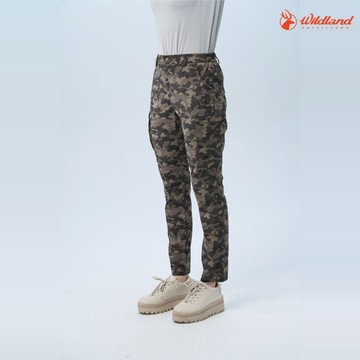 WildLand 荒野 女 彈性抗UV貼袋功能迷彩長褲 0B11329 / 109松果褐