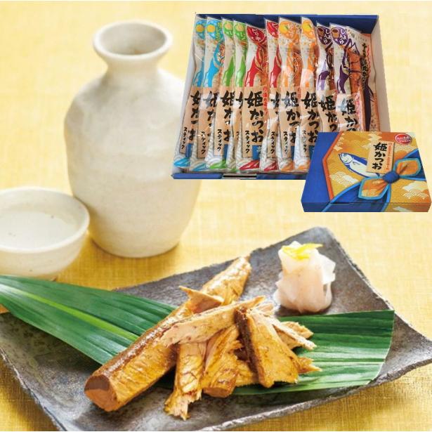 土佐清水食品　高知県産　宗田かつお　姫かつおスティック10本　化粧箱入