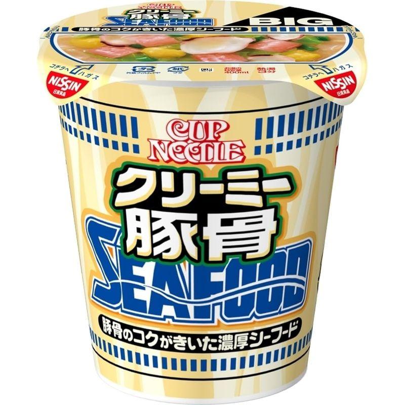 日清食品 カップヌードル クリーミー豚骨シーフード ビッグ 豚骨のコクがきいた濃厚シーフード 101g ×12個