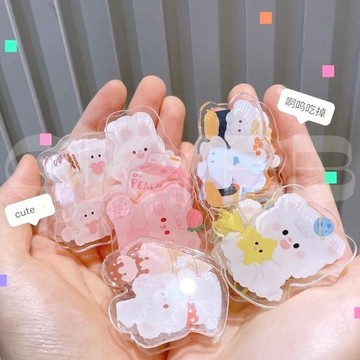 亞克力pp夾子 訂製 卡通應援 創意照片 DIY明星周邊 便簽 可愛 手賬 書夾 免費摳圖 動漫人物  文字客製